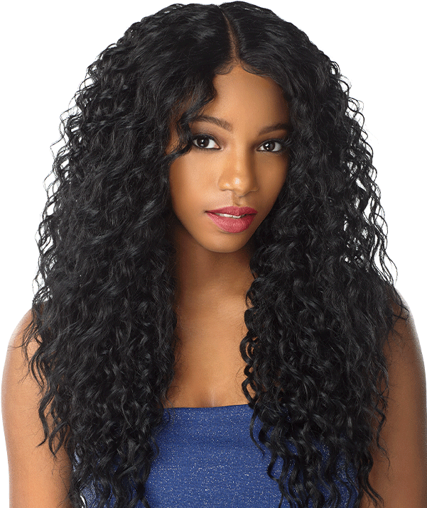 Woman_with_ Long_ Curly_ Hair PNG
