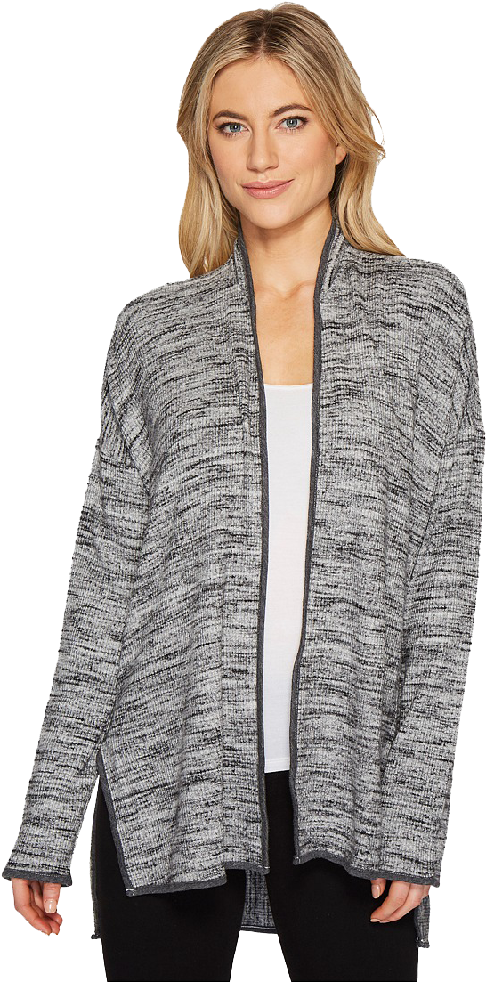 Download Womanin Gray Cardigan | Wallpapers.com