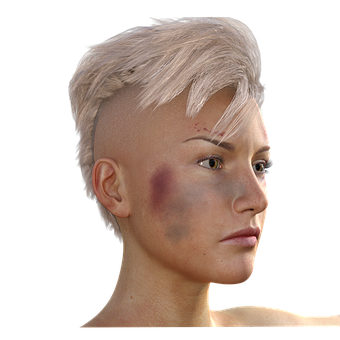 Womanwith Bruisesand Scars PNG