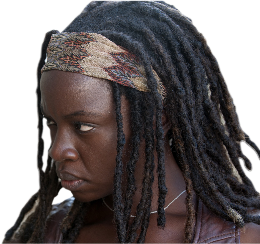 Womanwith Dreadlocksand Headband PNG