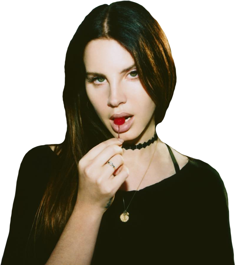 Womanwith Red Lollipop PNG