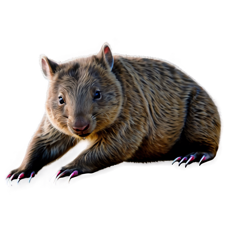 Download Wombat Illustration Png Dnt | Wallpapers.com