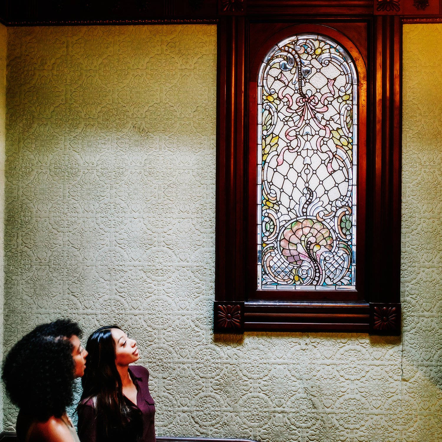 Women In The Winchester Mystery House Background