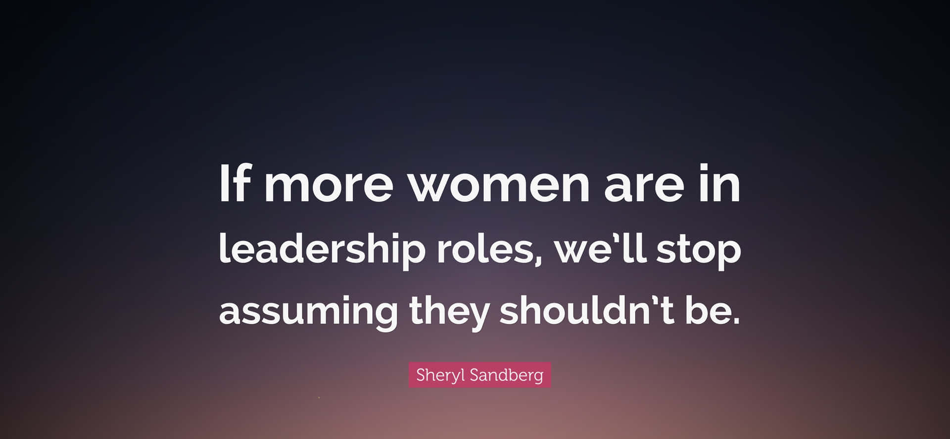 Women Leadership Quoteby Sheryl Sandberg Wallpaper