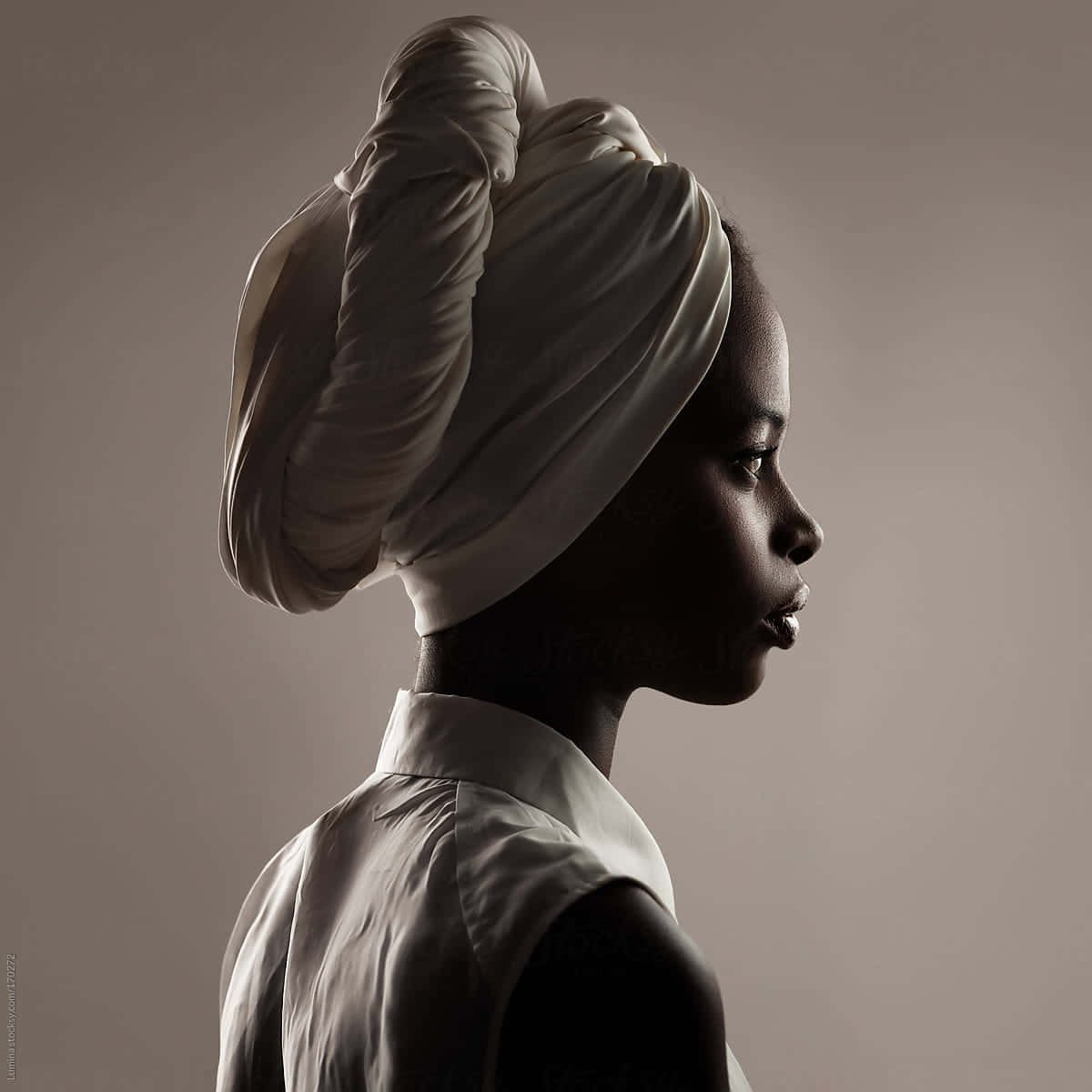 A Woman In A White Turban