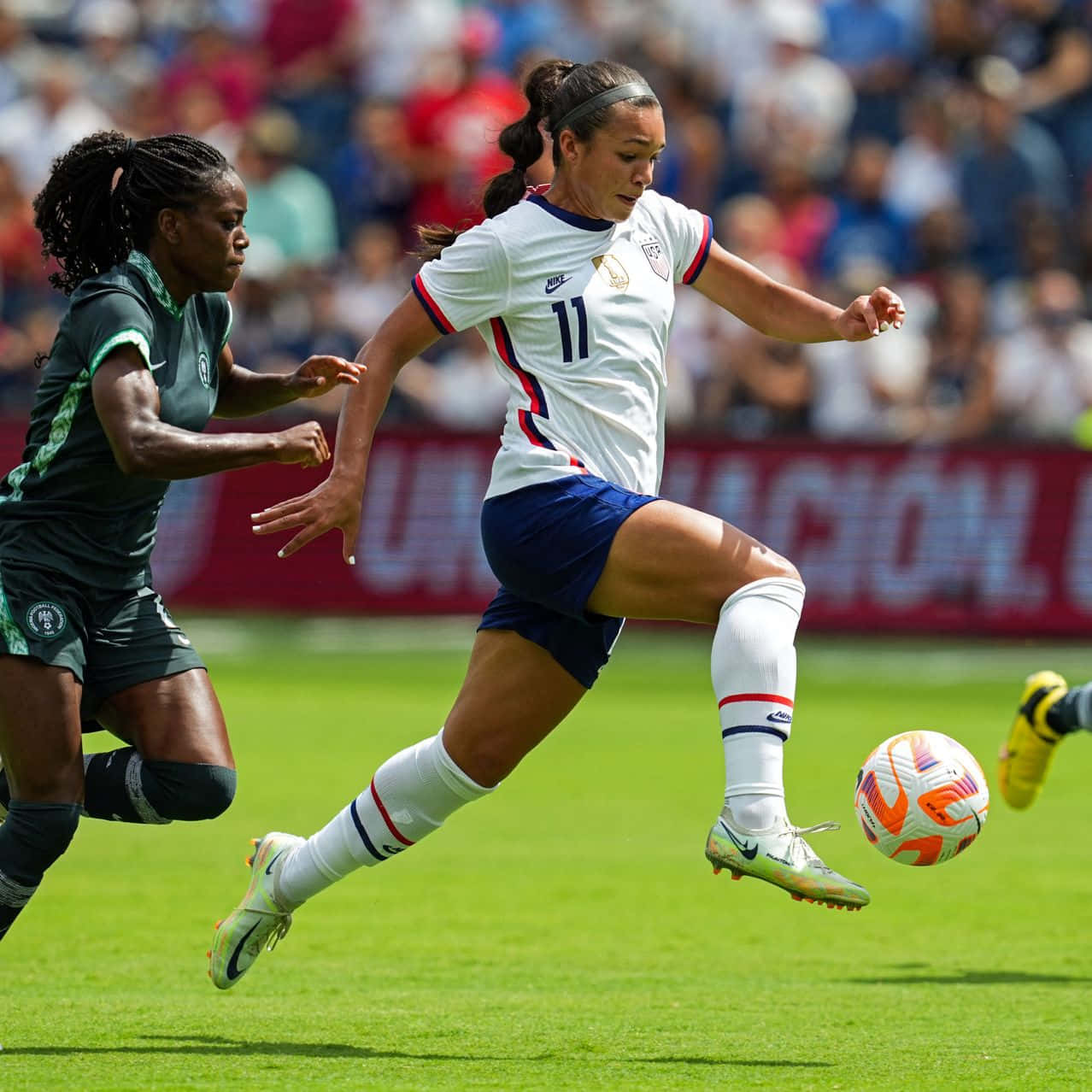 Vrouwen Voetbalwedstrijd Actie Achtergrond