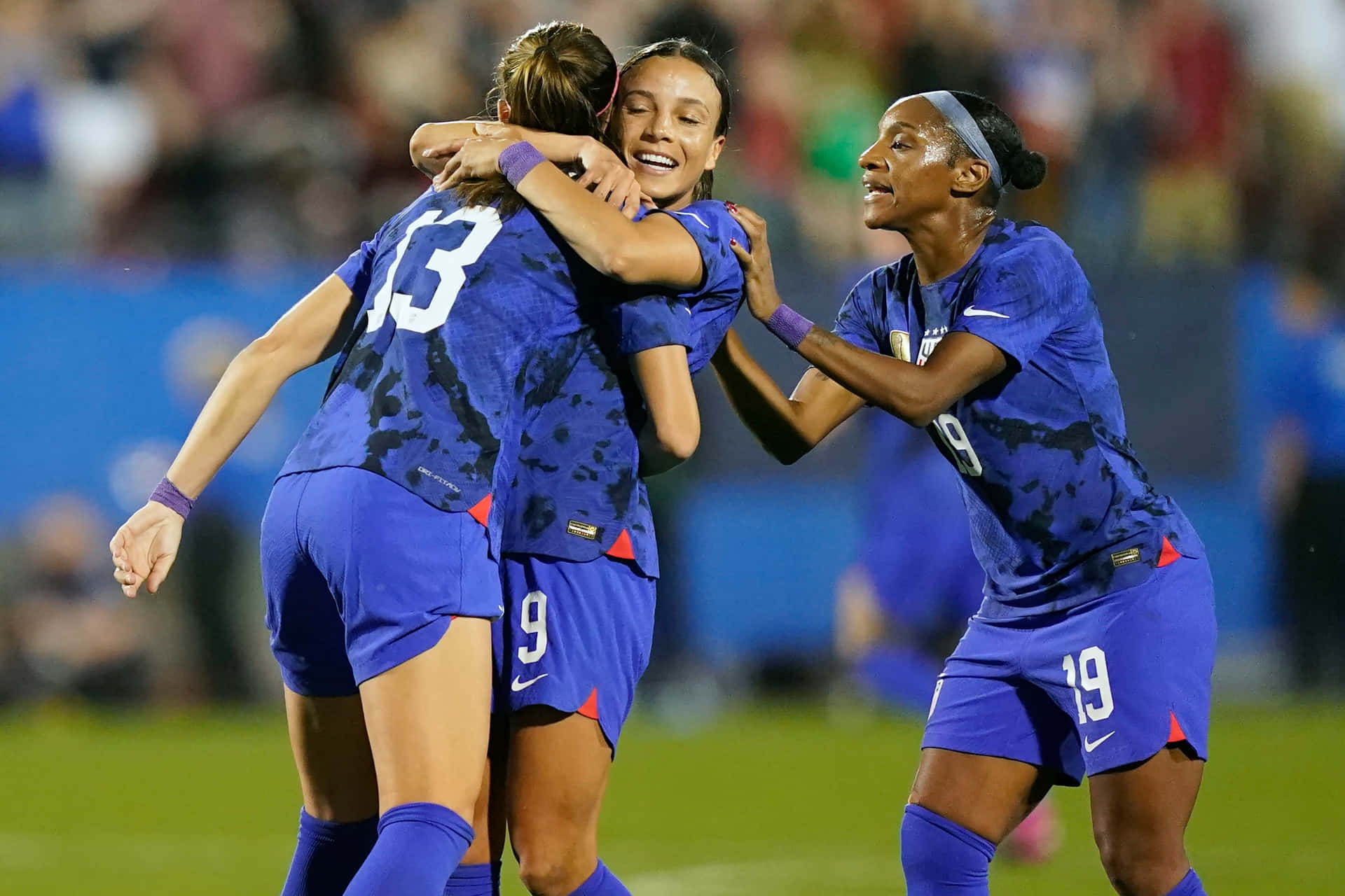 Célébration De L'équipe De Football Féminine Fond d'écran