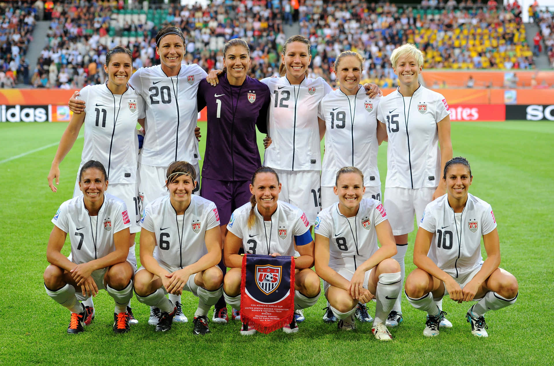 Women Soccer Team_ Group Photo Wallpaper