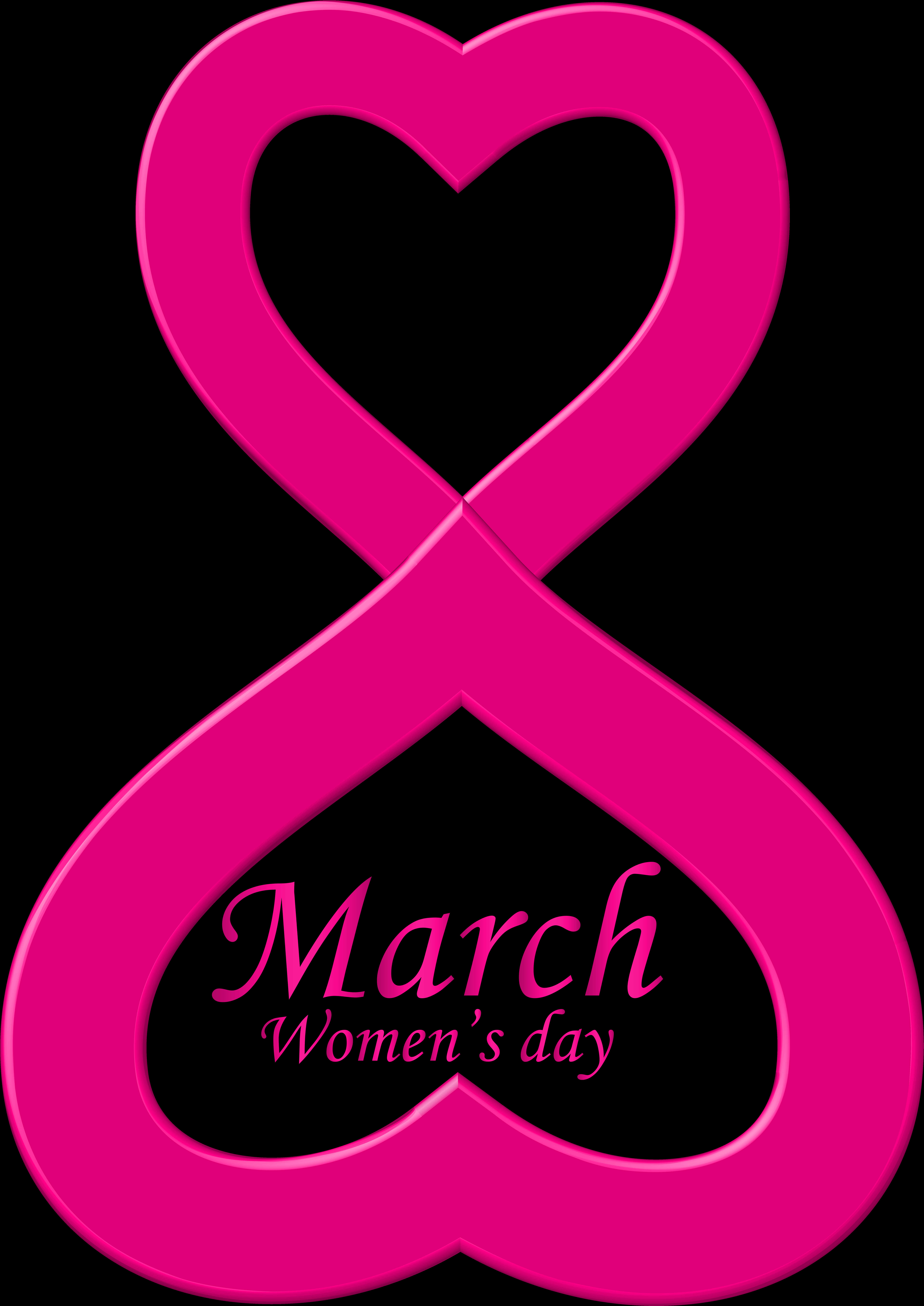 Womens Day Infinite Love Graphic PNG