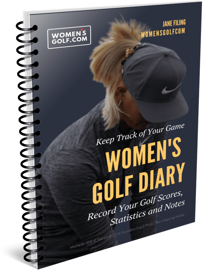 Womens Golf Diary Cover PNG