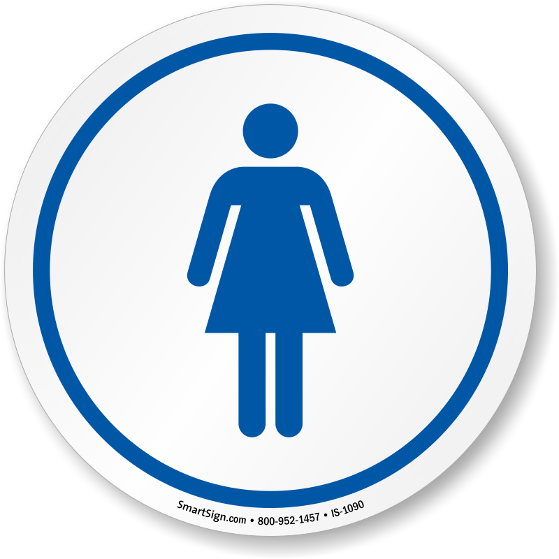 Womens Restroom Sign Icon PNG