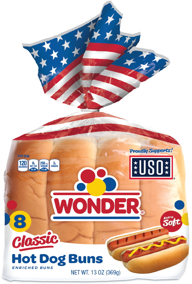 Wonder Classic Hot Dog Buns Package PNG