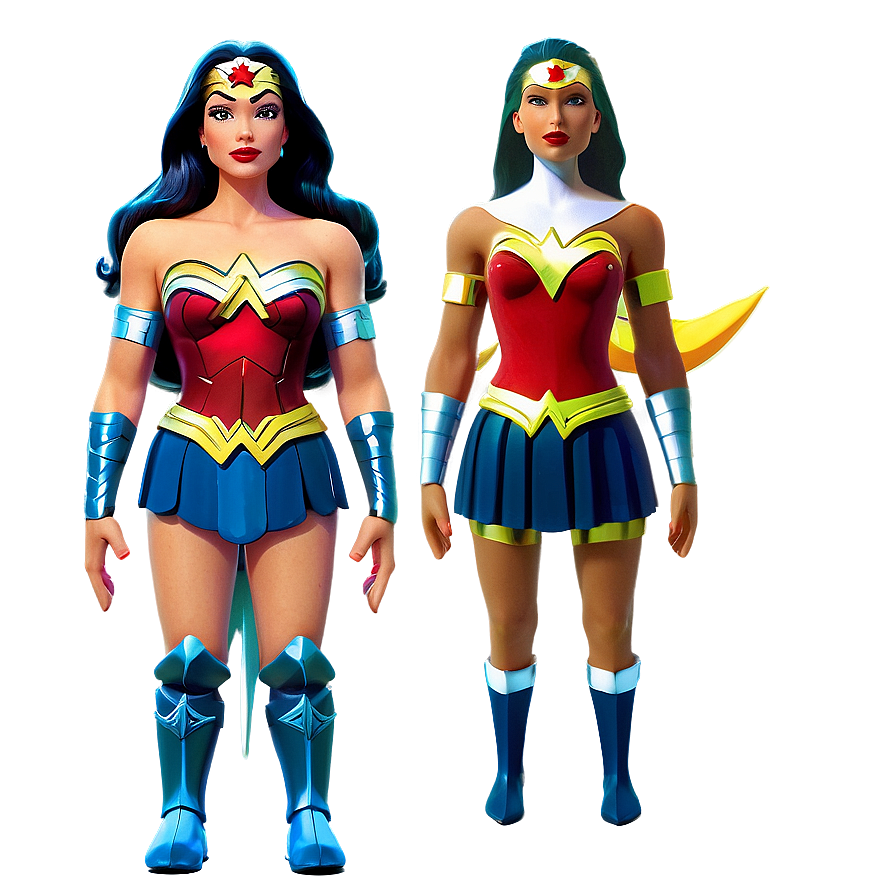 Wonder Woman Animated Style Png Uvi51 PNG