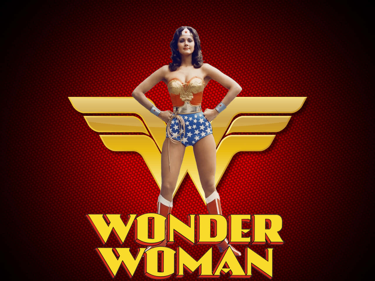 Wonder Woman Klassieke Houding Achtergrond