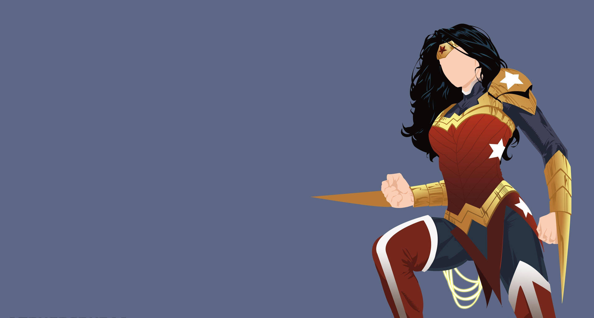 Wonder Woman Digital Artword Background