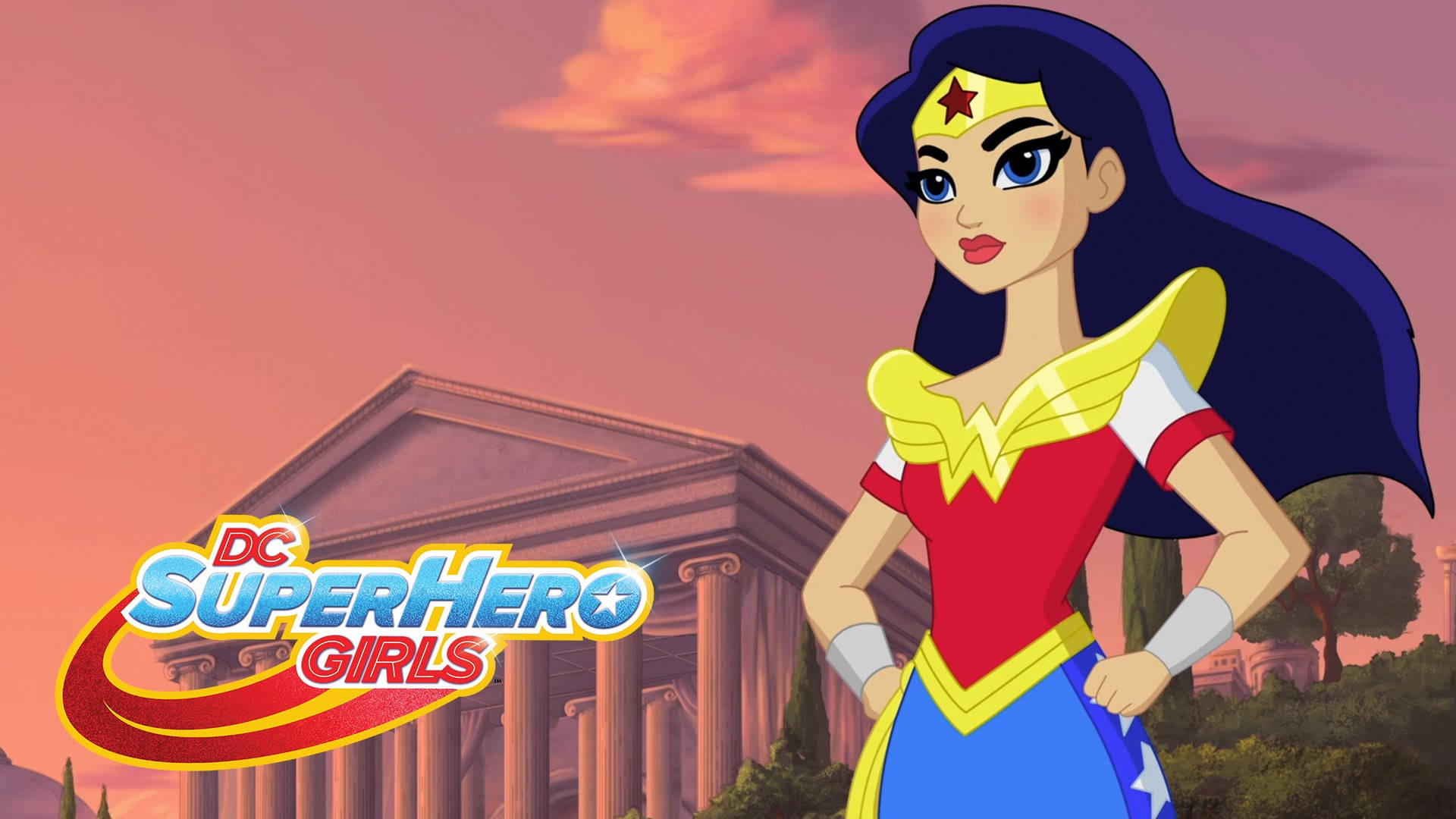 Wonder Woman From Dc Superhero Girls Background