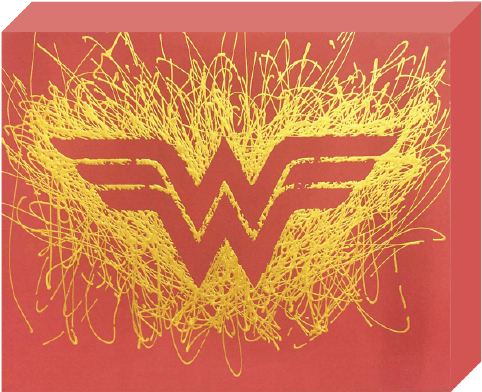 Wonder Woman Logo Artistic Interpretation PNG