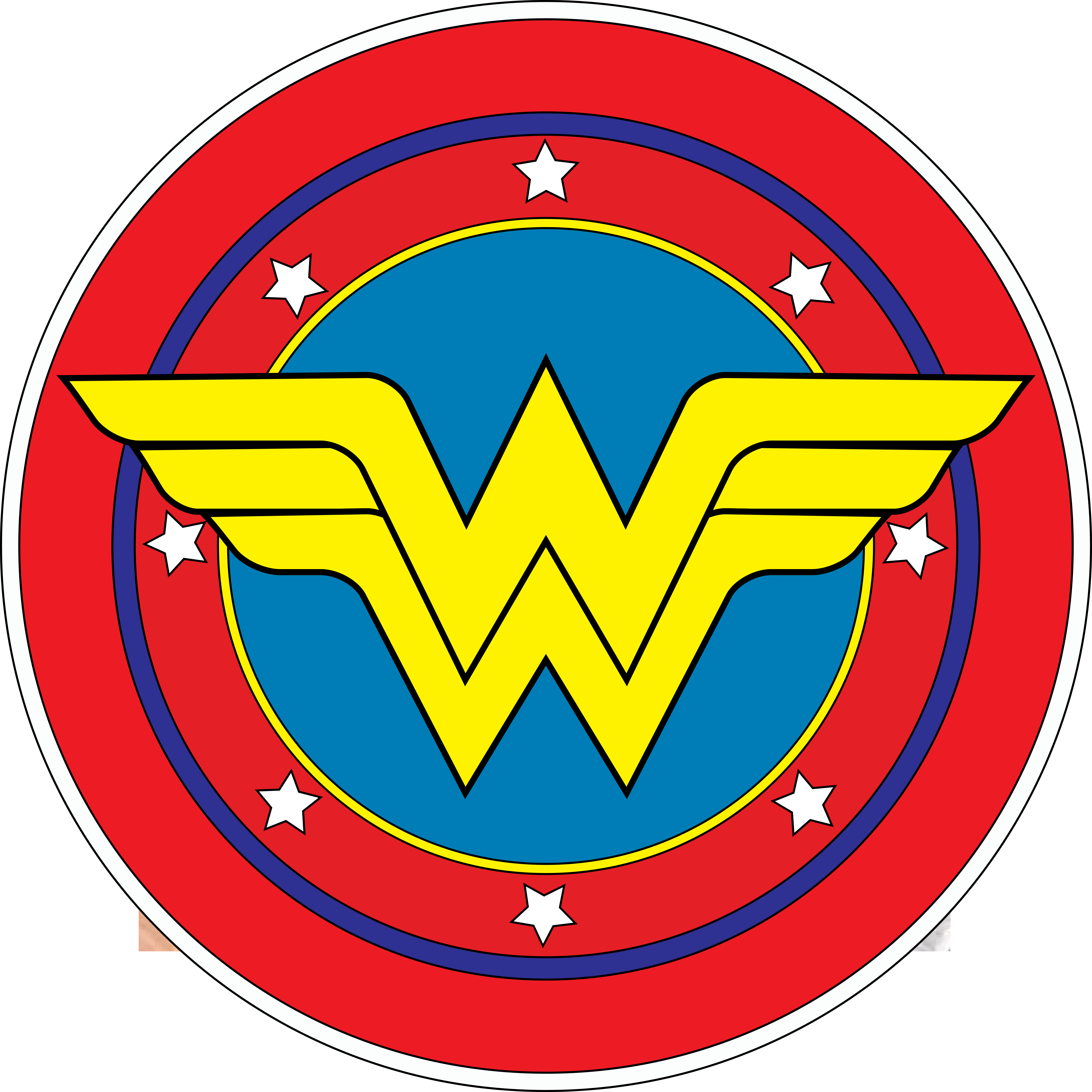 Wonder Woman Logo Graphic PNG