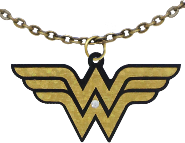 Wonder Woman Logo Pendant Necklace PNG
