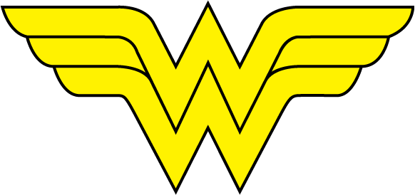 Wonder Woman Logo Yellow W PNG