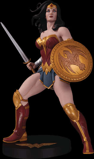 Wonder Woman Statue Collectible PNG