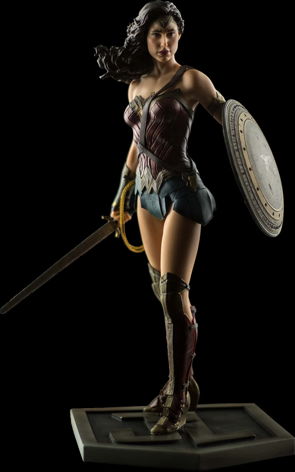 Wonder Woman Statue Pose PNG