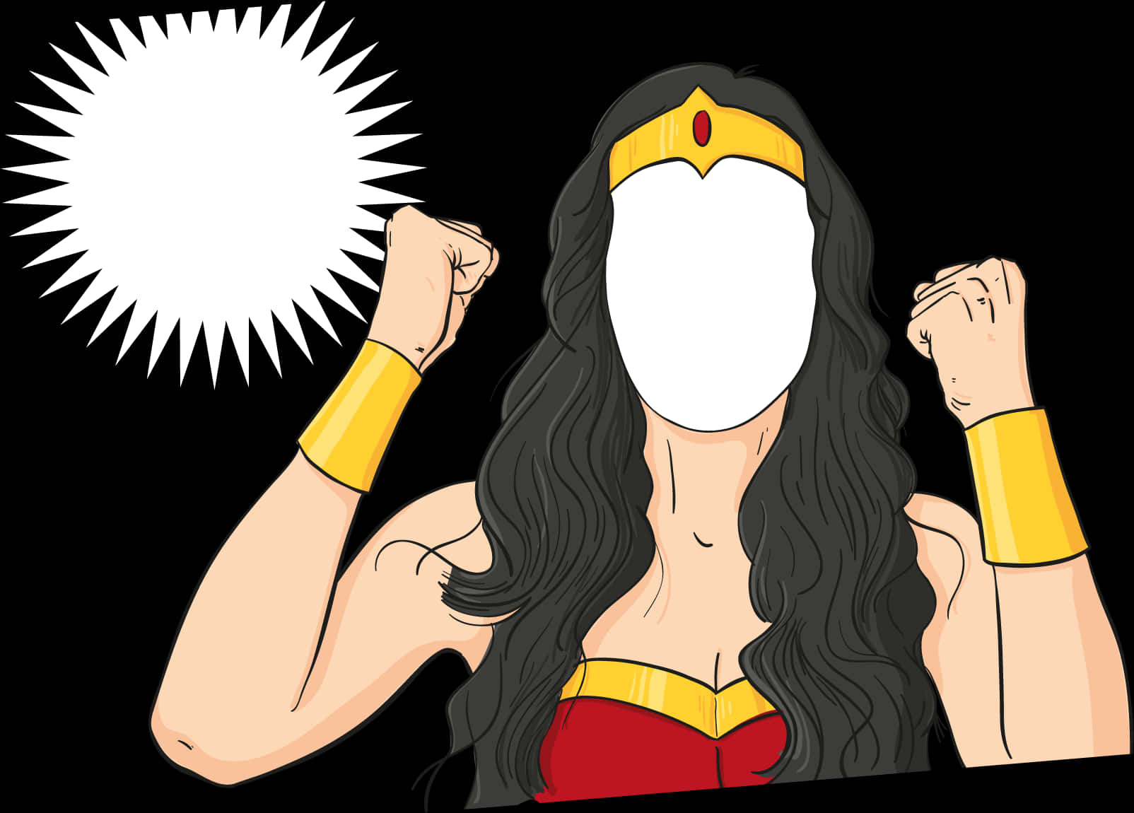 Wonder Woman Vector Illustration PNG