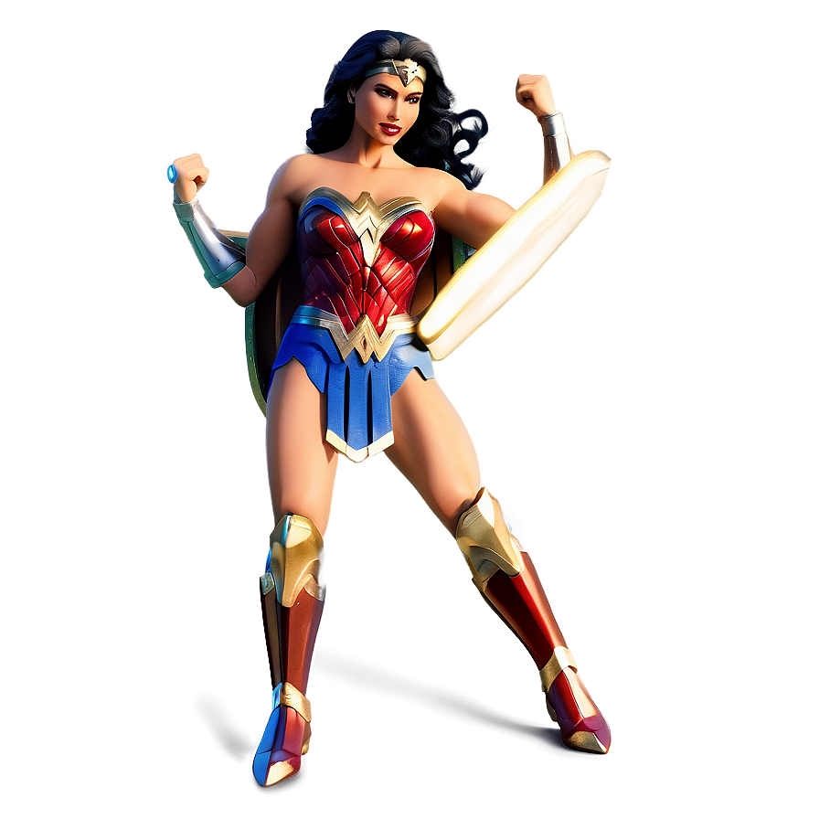 Wonder Woman Victory Pose Png 25 PNG