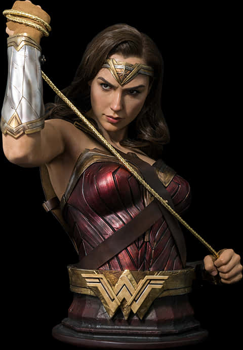 Wonder Woman With Lasso Ready PNG