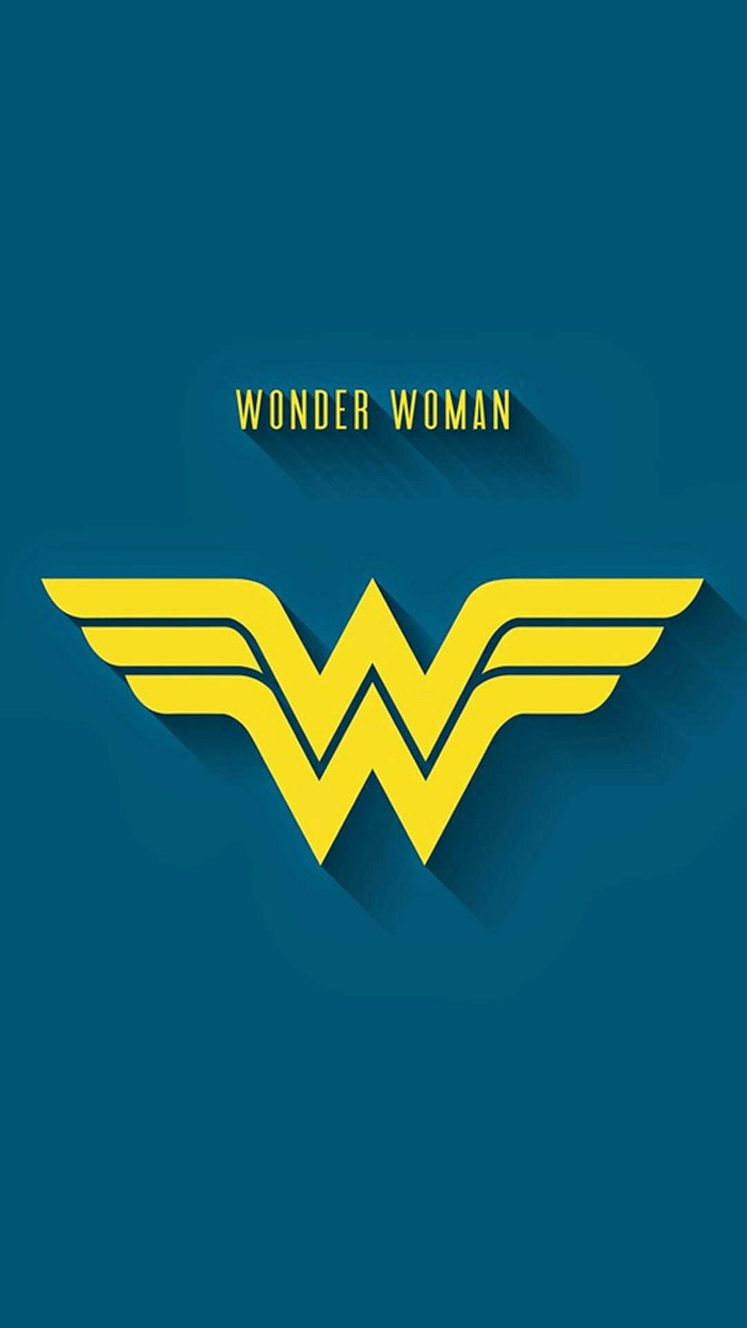 Wonder Woman Yellow Logo Background