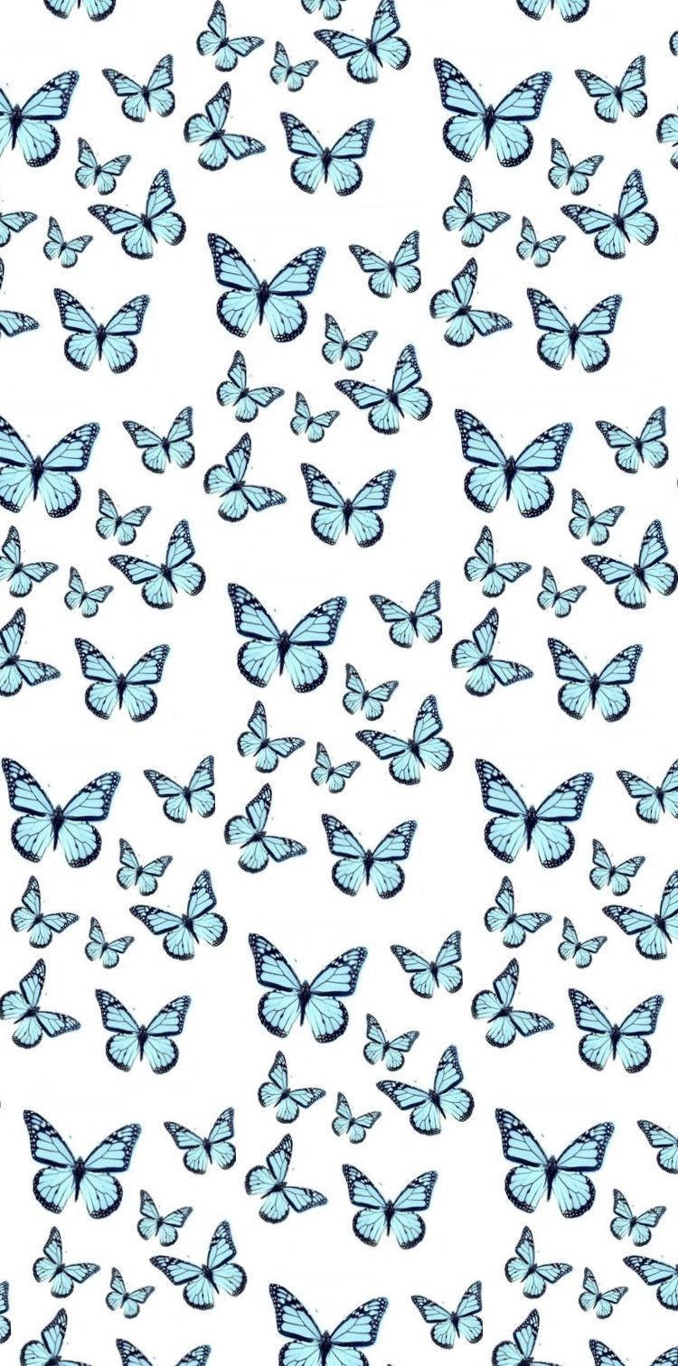 Vidunderlig sommerfugle-iphone tema-display Kunstnerisk baggrund Wallpaper