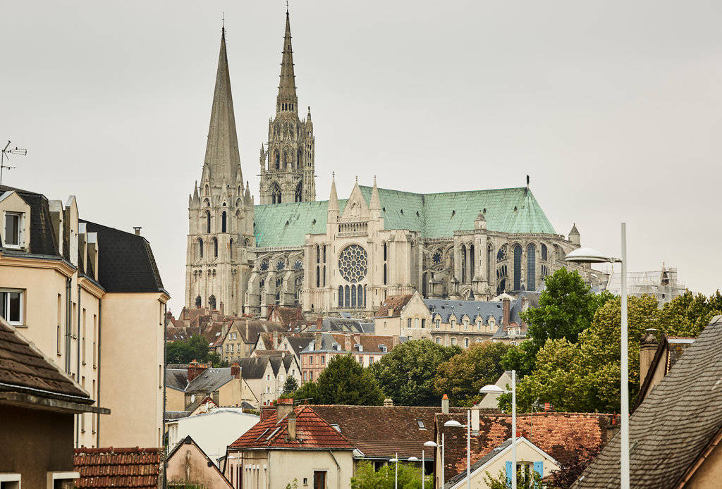 Maravillosacatedral De Chartres Fondo de pantalla