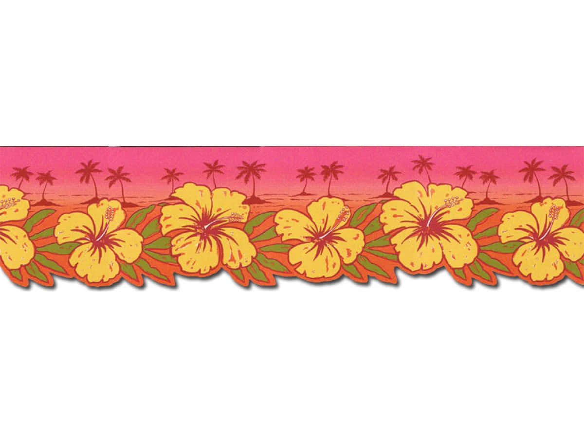 Wonderful Illustration Of Yellow Hibiscus Flower Background