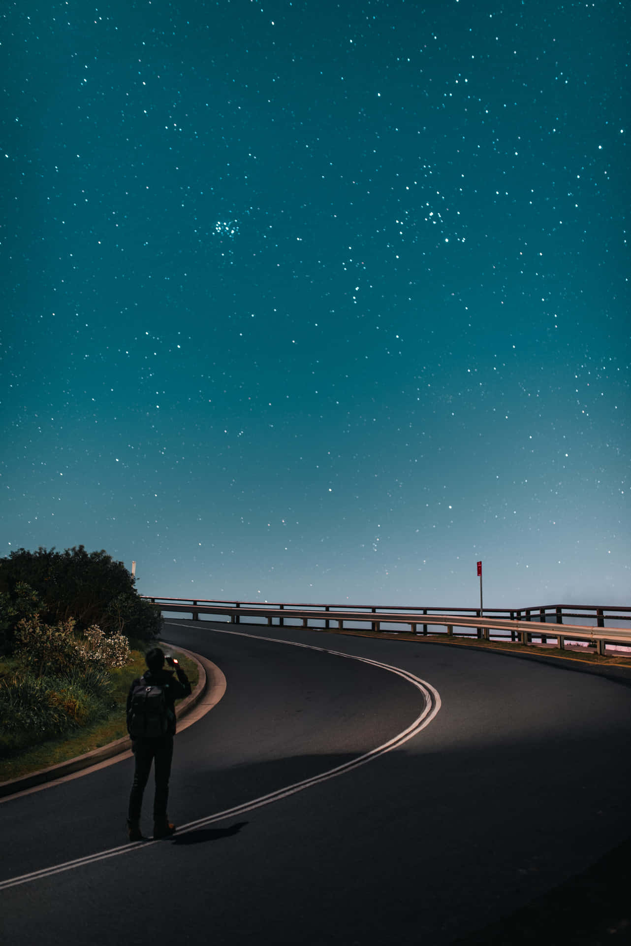 Wonderful Road At Night Wallpaper