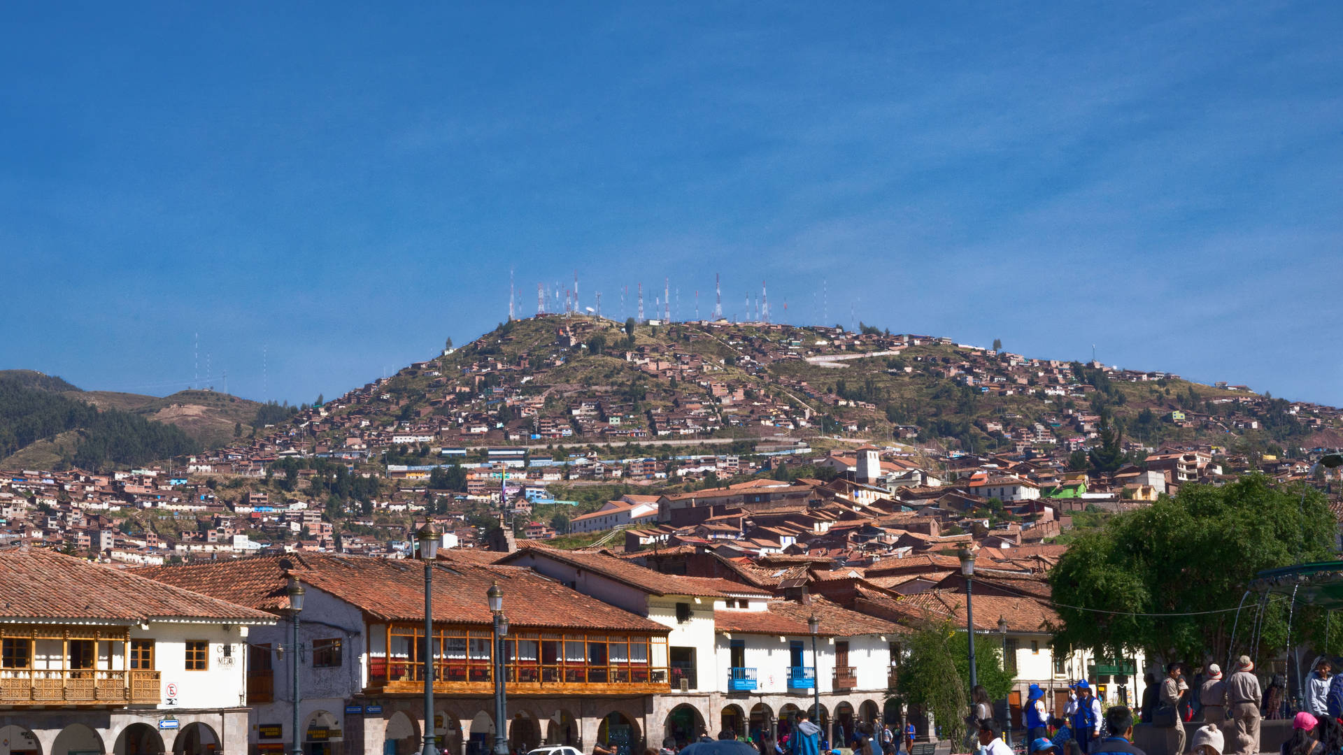 Wonderful View Of Cusco Peru Wallpaper