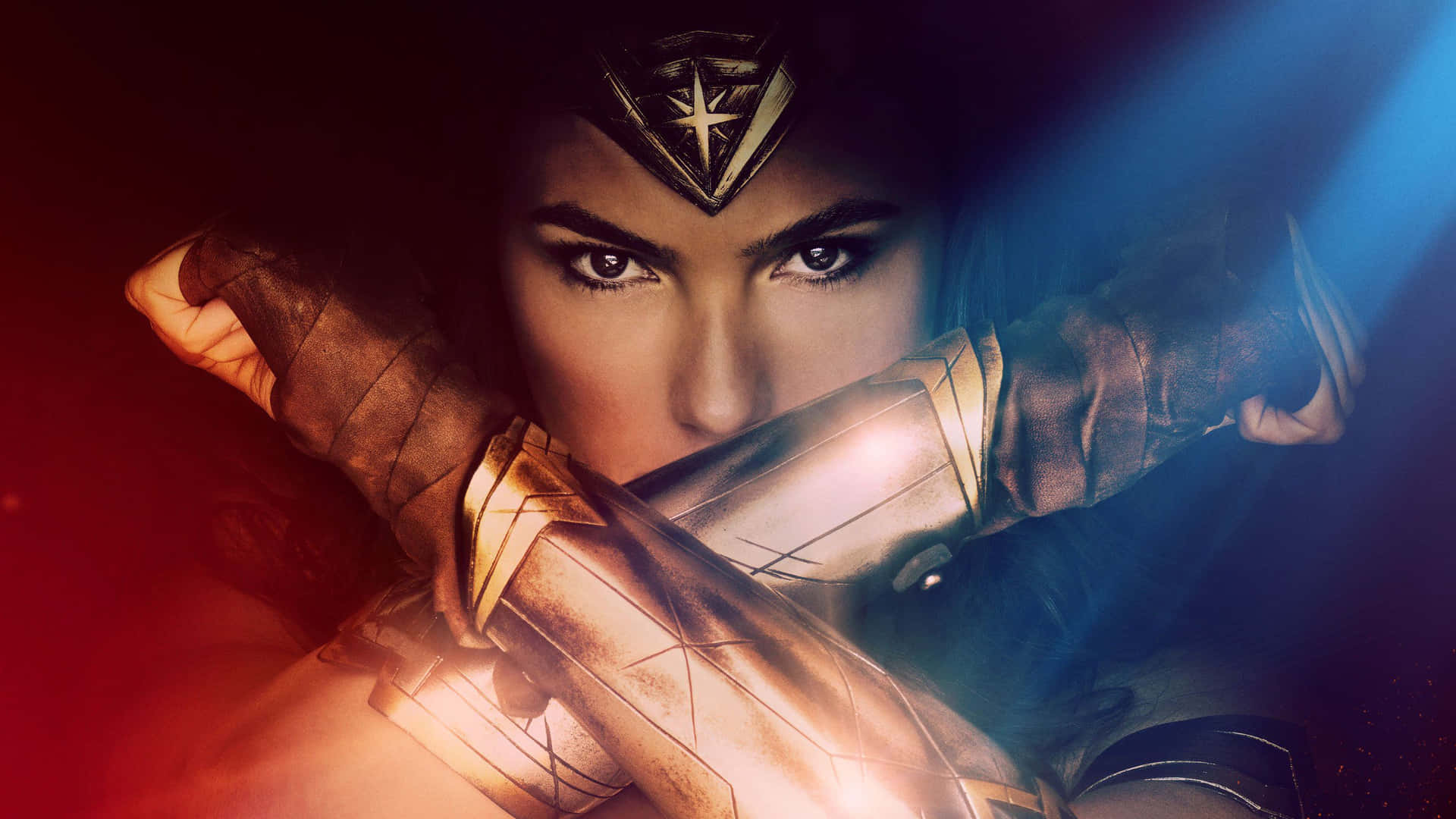 Wonderwoman En Pose Heroica.