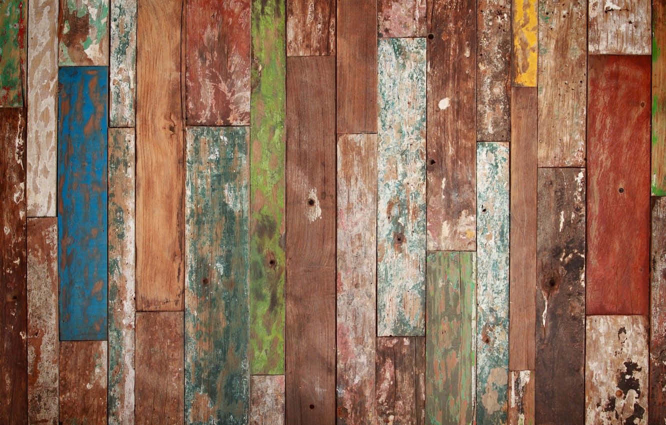 Messily Painted Wood Background