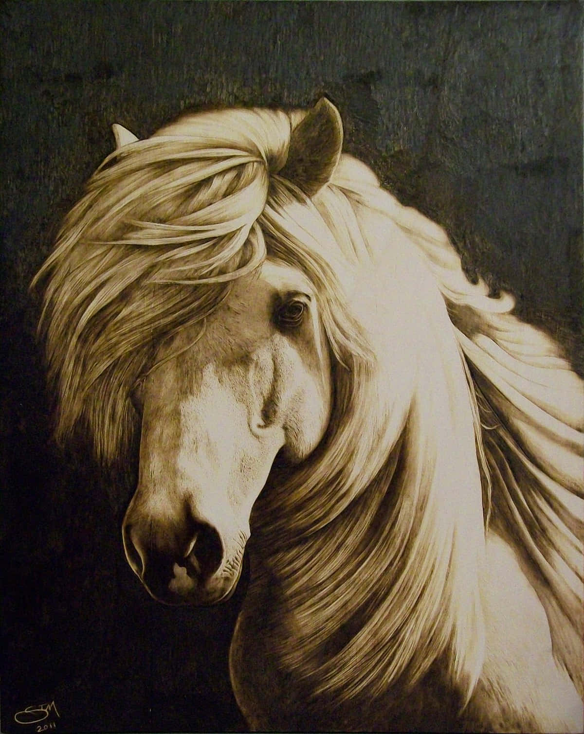 A Painting Of A Horse
