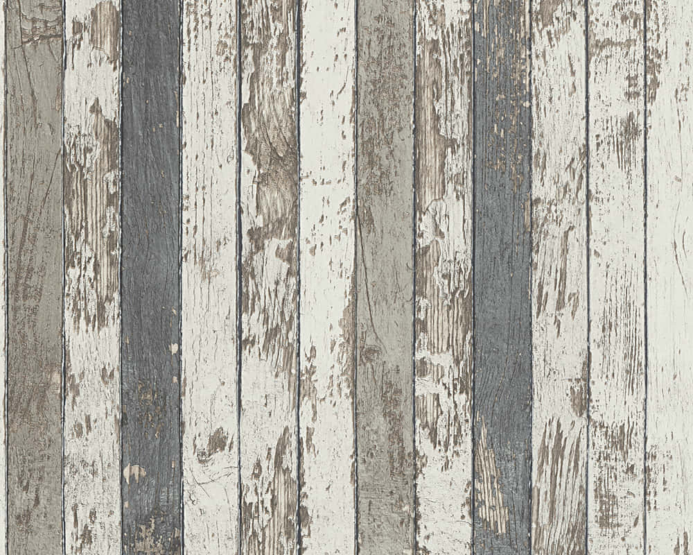 Wood Floor With Multifaceted Planks Wallpaper