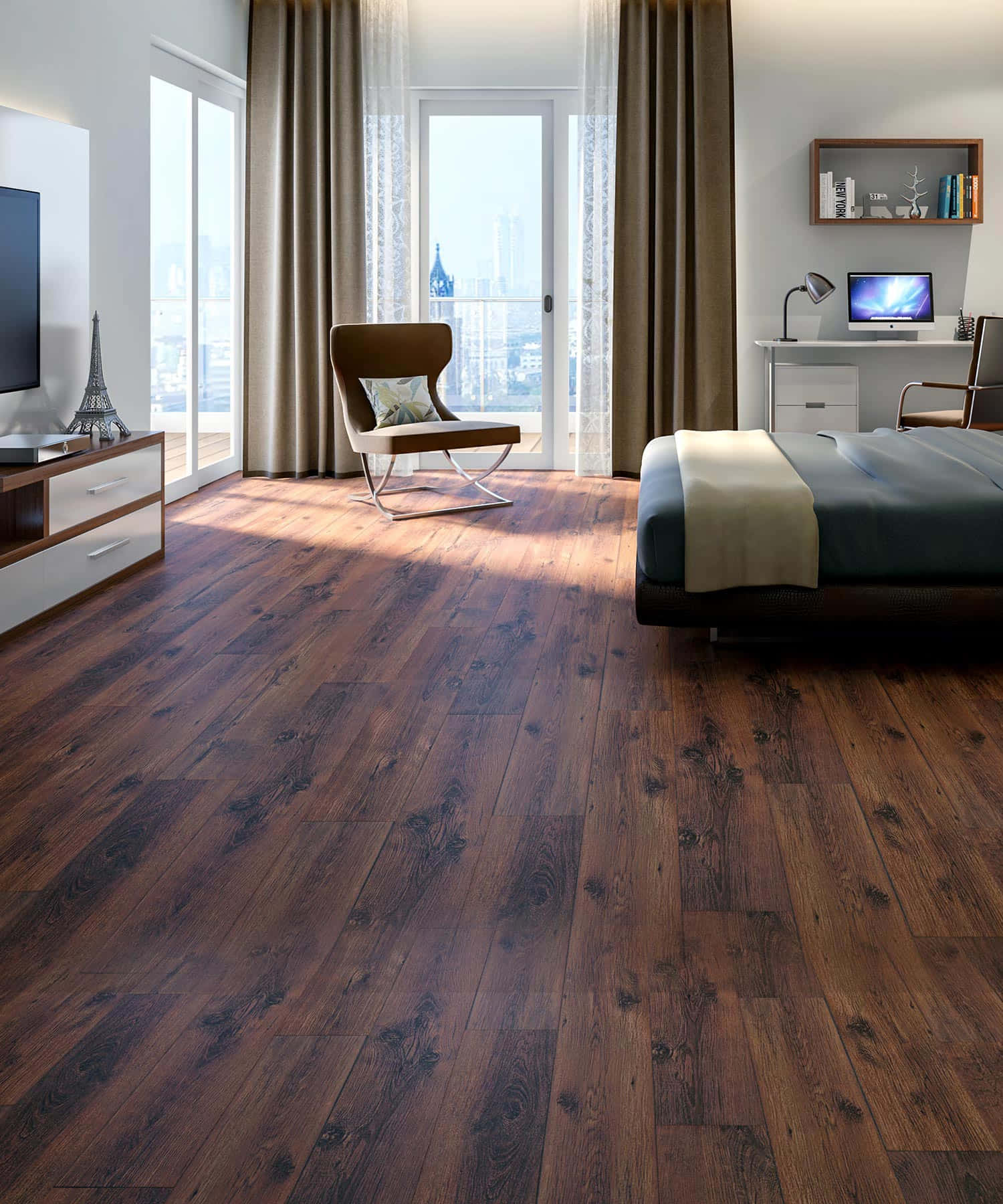 Rich and captivating, the natural beauty of wood flooring