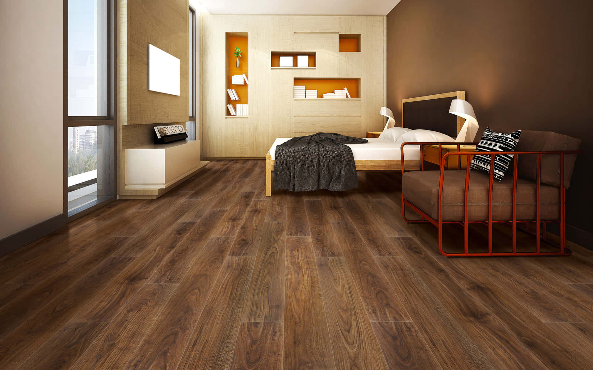 Hardwood flooring adds living space warmth and timeless beauty to your home