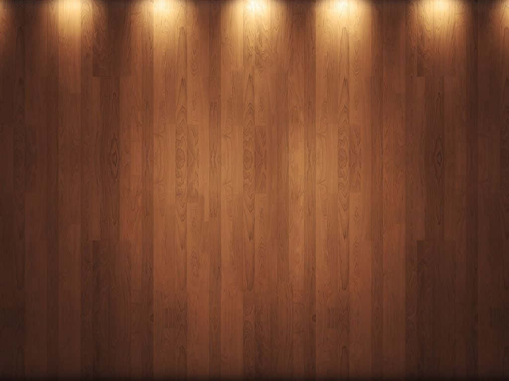 Wood Background With Lights