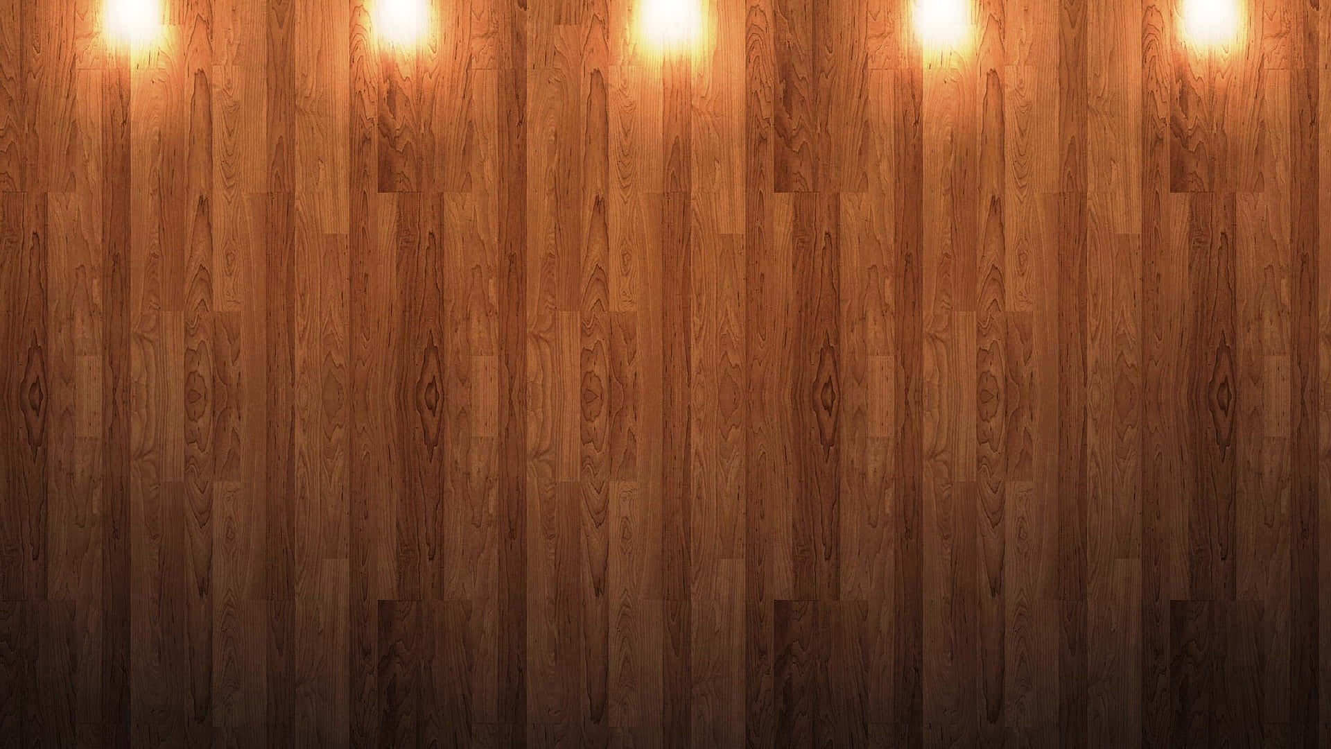 Wood Planks With Lights Wooden Background Wallpaper