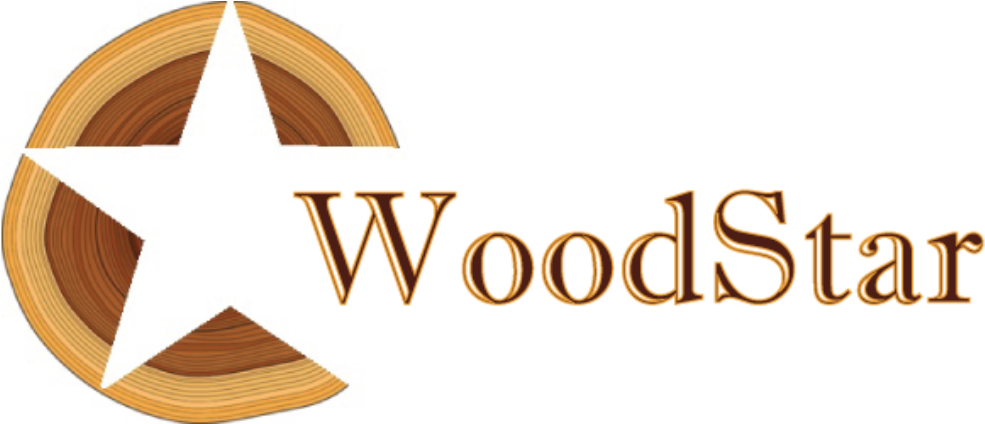 Wood Star Logo Design PNG