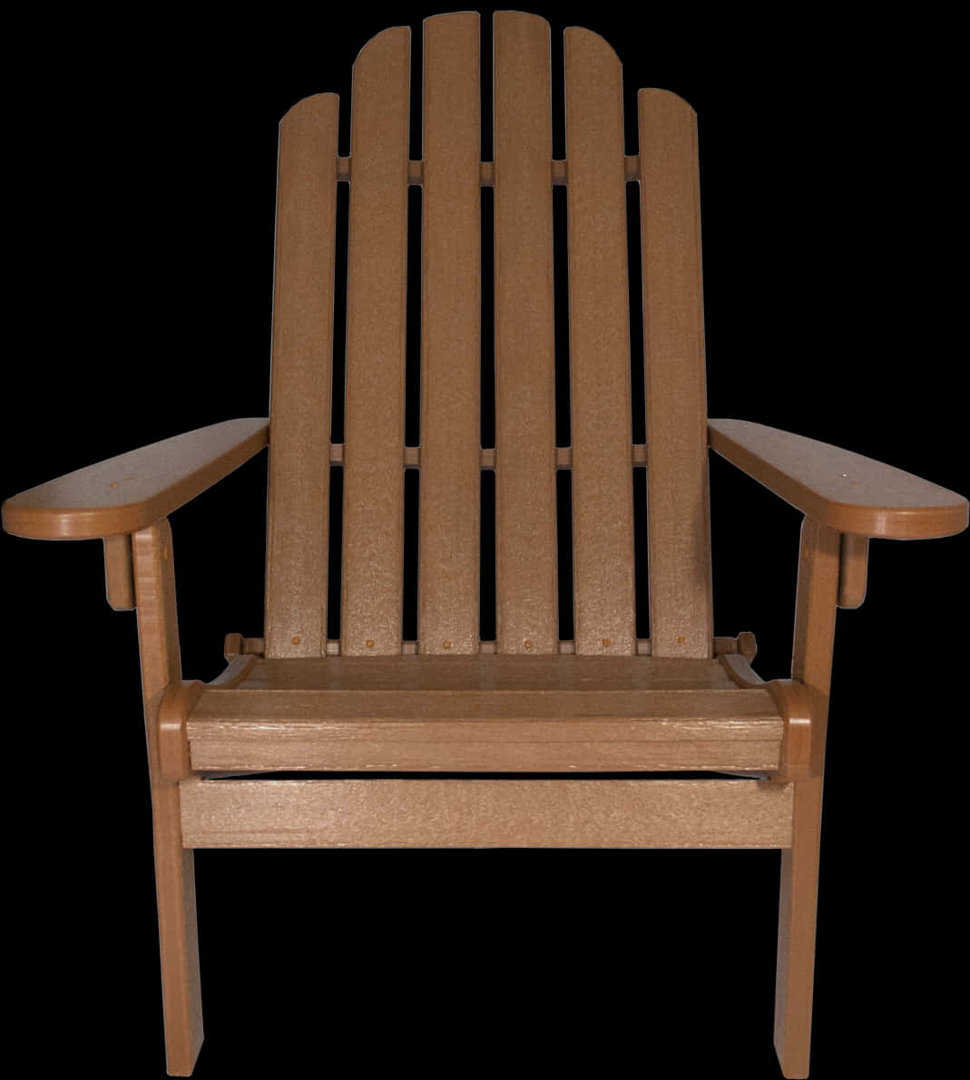 Wooden Adirondack Chair Isolated PNG