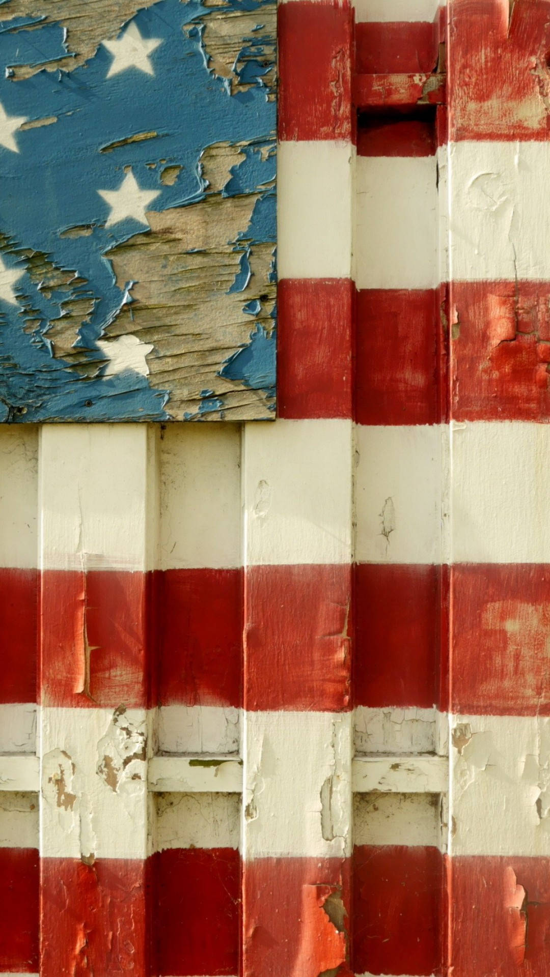 Holzamerikanischeflagge Coole Iphone Hintergrund Wallpaper