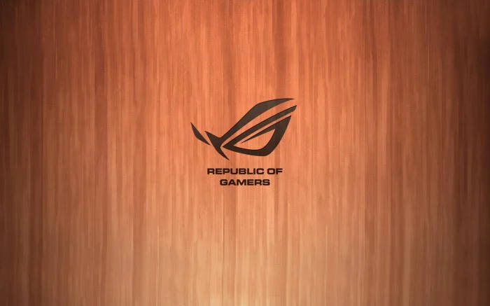 Wooden Asus Rog Logo