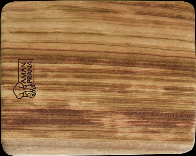 Wooden Boardwith Branding Logo PNG