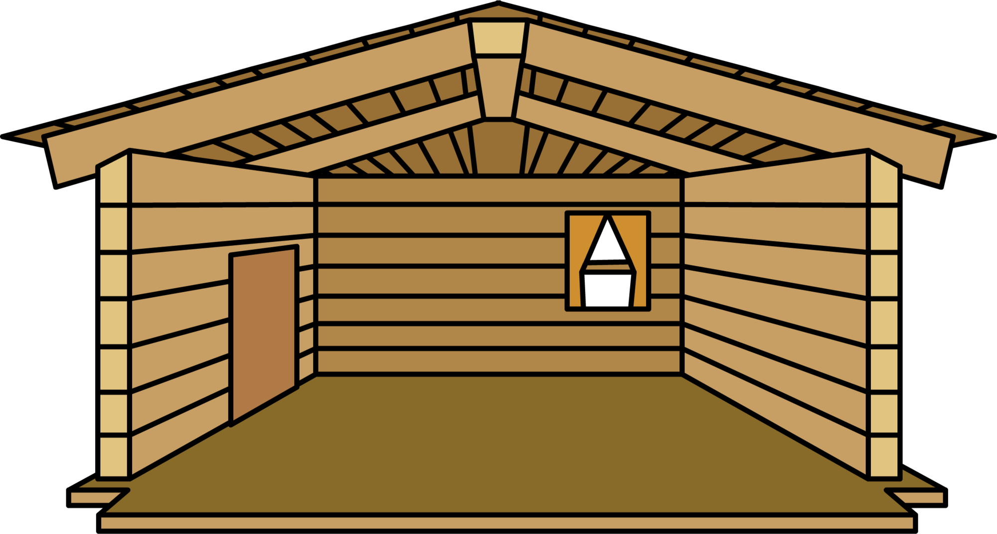 Wooden Cabin Illustration.png PNG