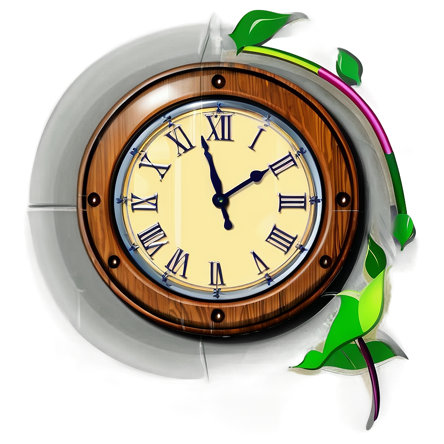 Wooden Clock Clipart Png 65 PNG